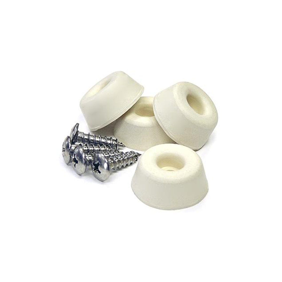 TruGuard 1 In. Screw-On Almond Rubber Bumpers (4-Pack)