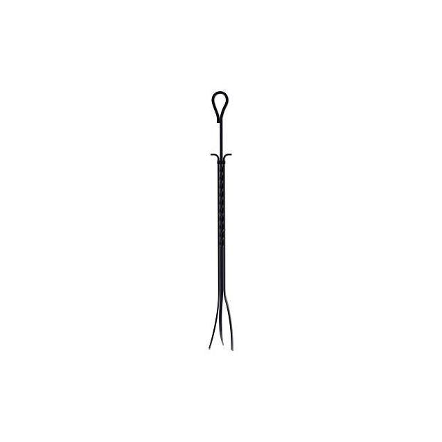 Panacea 37 In. Black Twisted Steel Fireplace Tongs