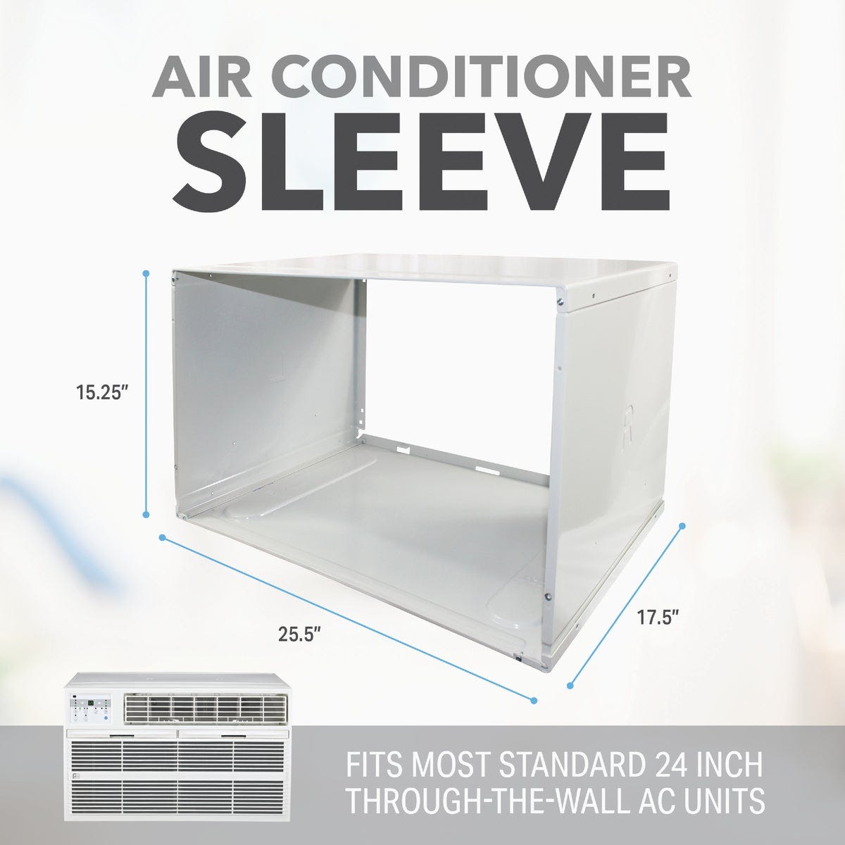 Perfect Aire 25-1/2 In. W. x 15-1/4 In. H. x 17-1/2 In. D. Thru-The-Wall Air Conditioner Sleeve - photo 3