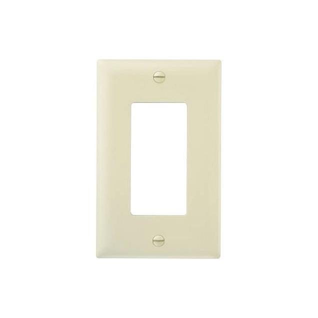 Legrand Pass & Seymour 1-Gang Nylon Decorator Wall Plate, Ivory (10-Pack)