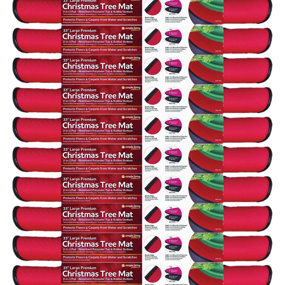 Simple Living Solutions 33 In. Premium Christmas Tree Mat - photo 2