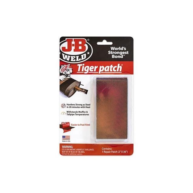 J-B Weld 2 In. x 36 In. Tiger Patch Muffler Repair J-B Weld 2 In. x 36 In. Tiger Patch Muffler Repair