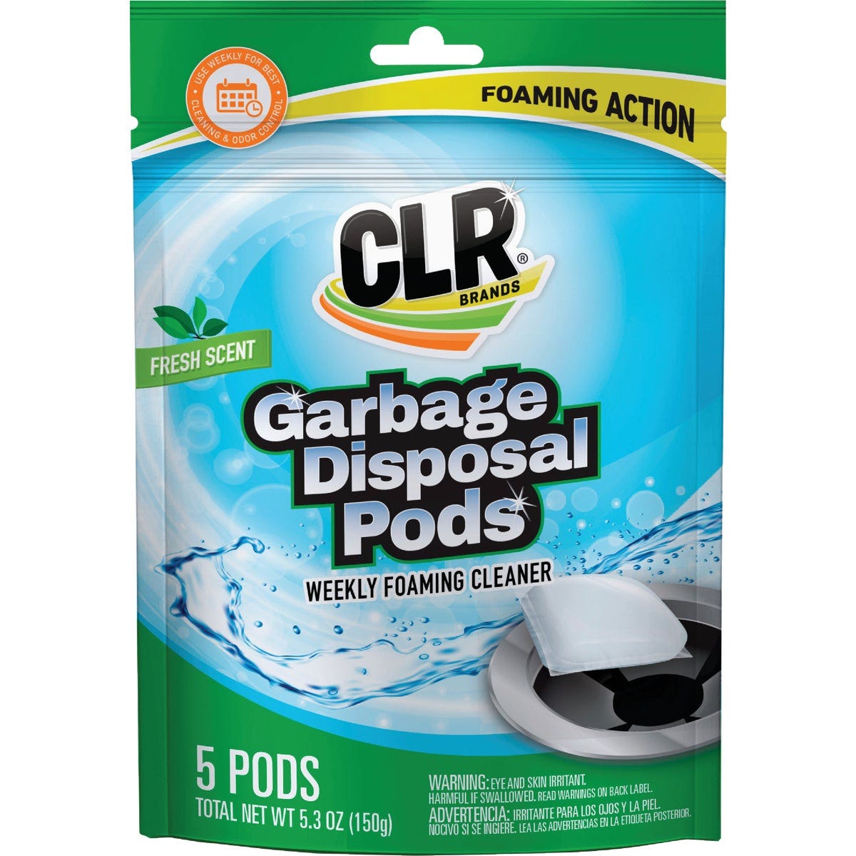 CLR Brands Fresh & Clean Foaming Garbage Disposer Cleaner Pods (5-Count) CLR Brands Fresh & Clean Foaming Garbage Disposer Cleaner Pods (5-Count)