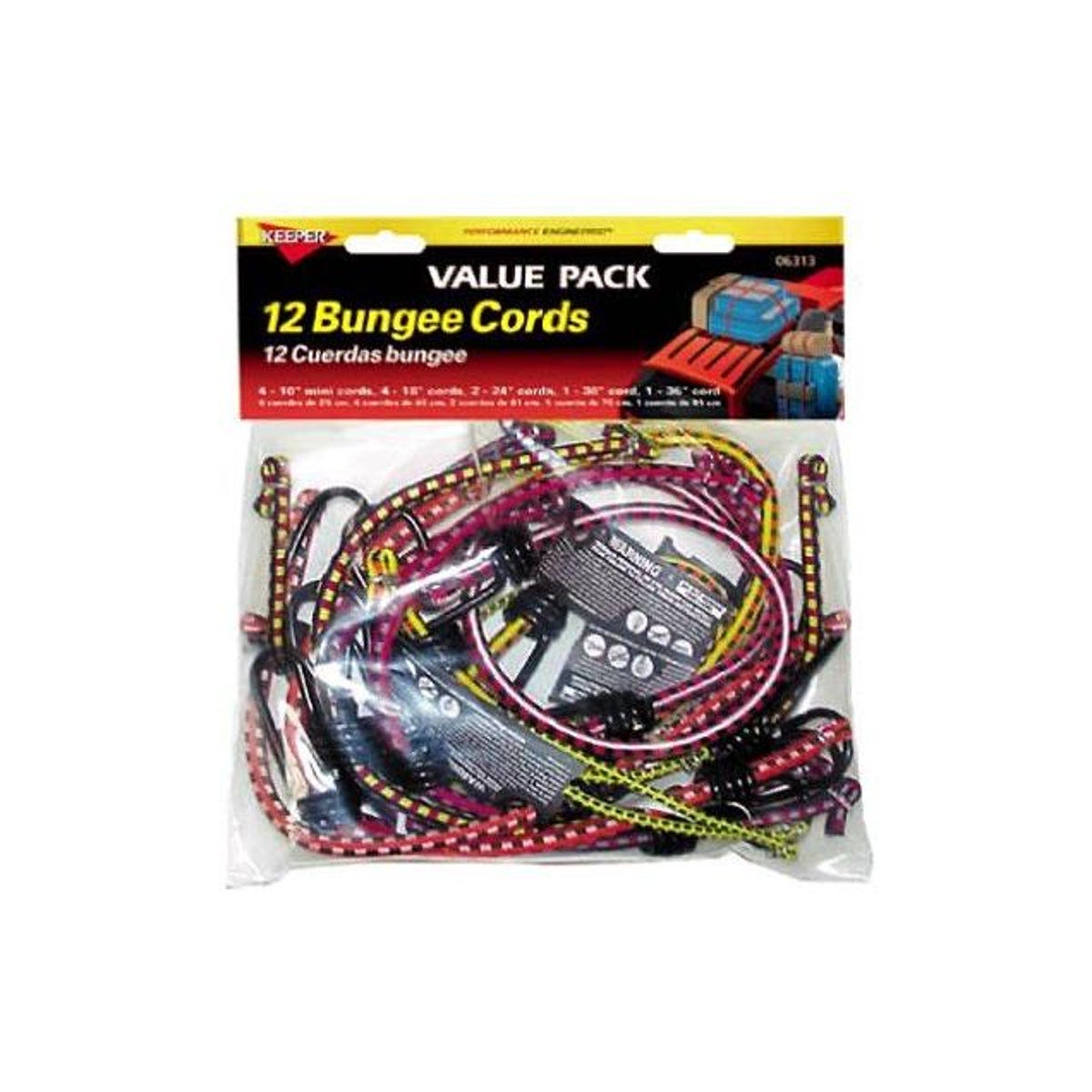 Keeper Bungee Cord Assortment (12-Piece)