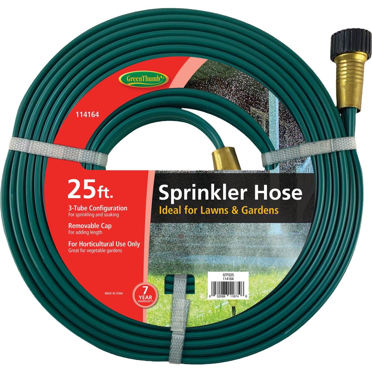 Green Thumb 25 Ft. 3-Tube Sprinkler Hose Green Thumb 25 Ft. 3-Tube Sprinkler Hose