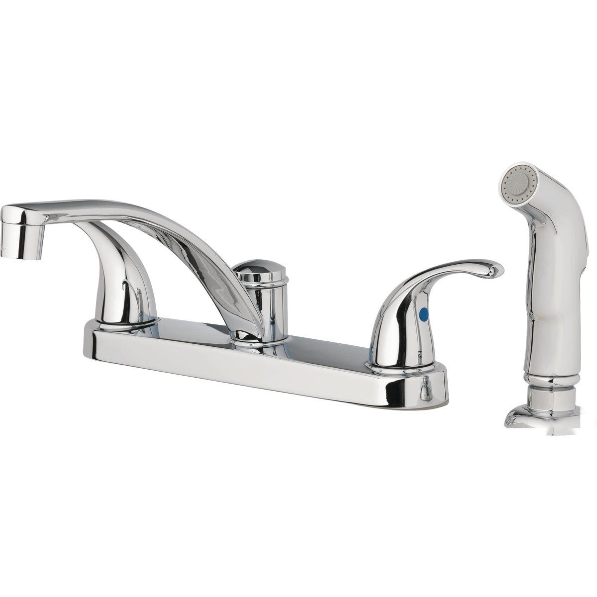 Homepointe 2 Decorative Lever Handle Kitchen Faucet, Chrome Homepointe 2 Decorative Lever Handle Kitchen Faucet, Chrome
