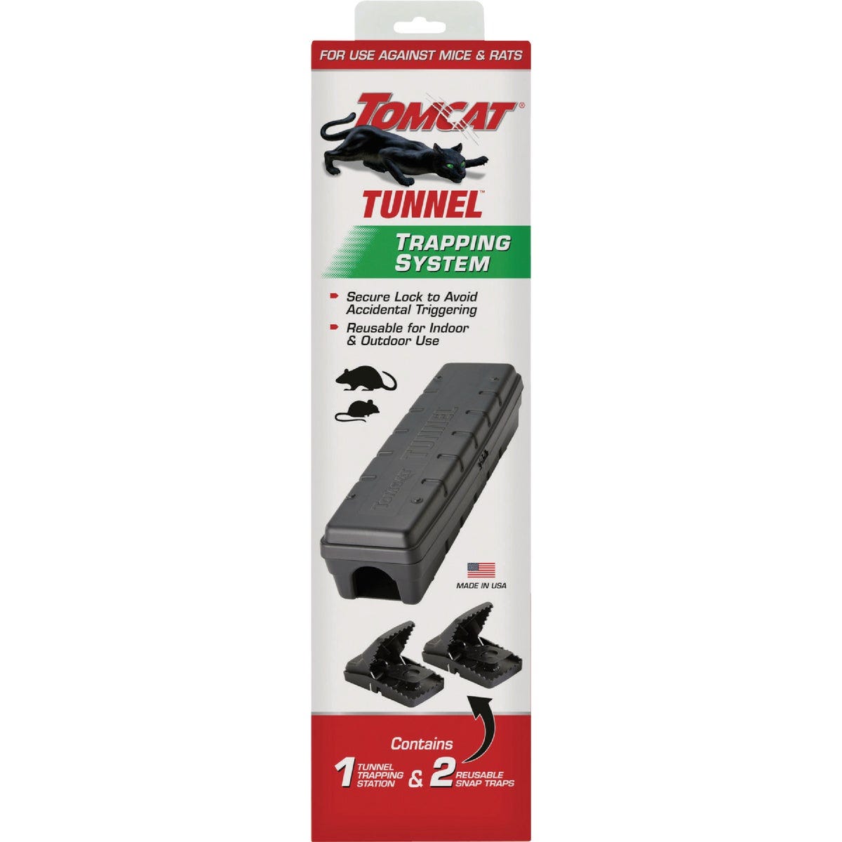 Tomcat Tunnel Trapping System 1 Tunnel + 2 Snap Traps Tomcat Tunnel Trapping System 1 Tunnel + 2 Snap Traps