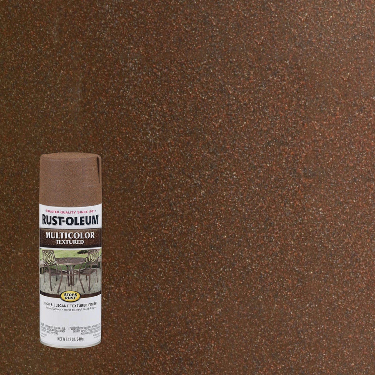 Rust-Oleum Stops Rust 12 Oz. MultiColor Textured Spray Paint, Rustic Umber Rust-Oleum Stops Rust 12 Oz. MultiColor Textured Spray Paint, Rustic Umber