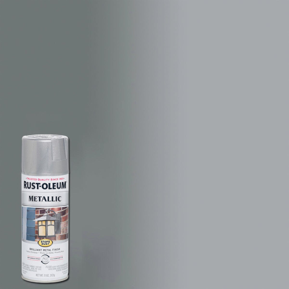 Rust-Oleum Stops Rust 11 Oz. Metallic Satin Spray Paint, Silver
