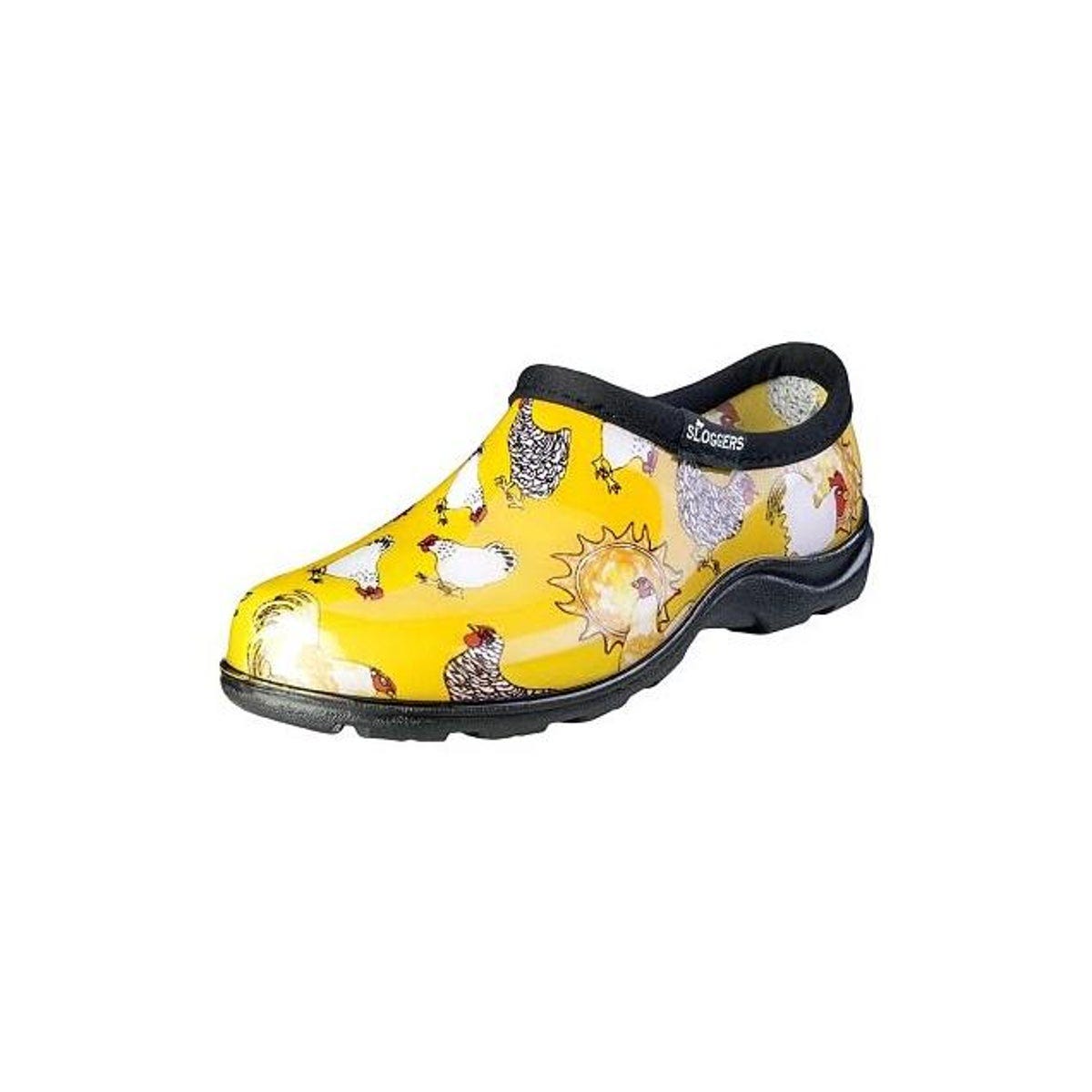 Sloggers Women's Size 8 Chicken Daffodil Yellow Waterproof Garden Shoe