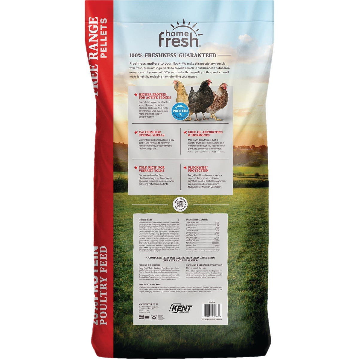 Kent Home Fresh Extra Egg Layer Free Range 40 Lb. Pellet Feed - photo 2 Kent Home Fresh Extra Egg Layer Free Range 40 Lb. Pellet Feed - photo 2