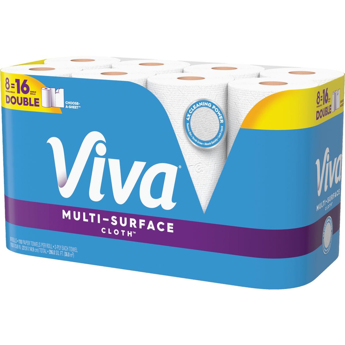 Viva Multi-Surface Cloth Paper Towels (8 Double Rolls) - photo 2 Viva Multi-Surface Cloth Paper Towels (8 Double Rolls) - photo 2