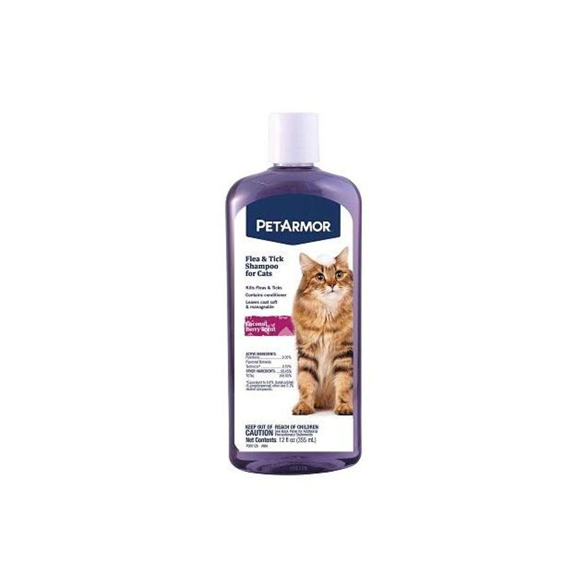 PetArmor 12 Oz. Coconut Berry Scent Flea & Tick Shampoo for Cats PetArmor 12 Oz. Coconut Berry Scent Flea & Tick Shampoo for Cats