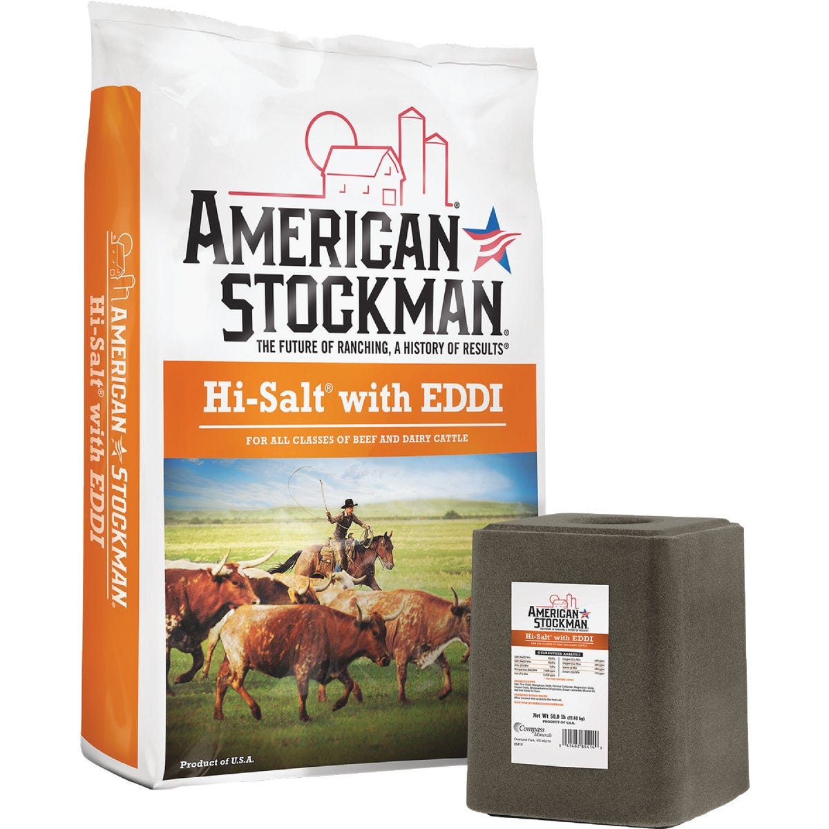 American Stockman Hi-Salt with EDDI 50 Lb. Trace Mineral Salt - photo 2 American Stockman Hi-Salt with EDDI 50 Lb. Trace Mineral Salt - photo 2