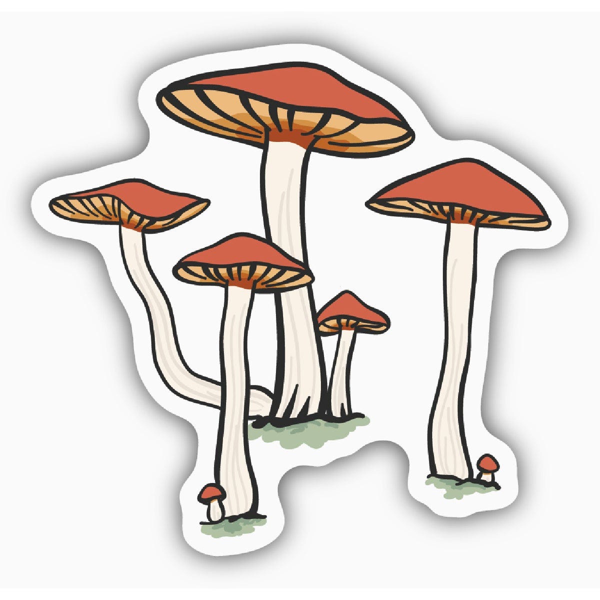 Stickers Northwest Mushroom Cluster Sticker-