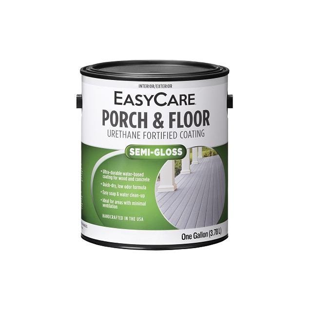 EasyCare 1 Gal. Dark Gray Urethane Fortified Exterior Semi-Gloss Porch & Floor Coating
