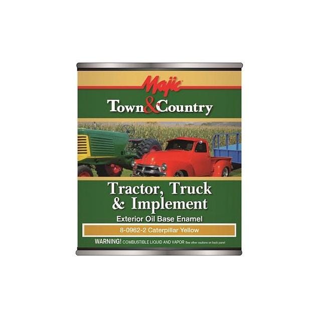 Majic Town & Country 1 Qt. Caterpillar Yellow Tractor, Truck & Implement Oil Base Enamel Paint