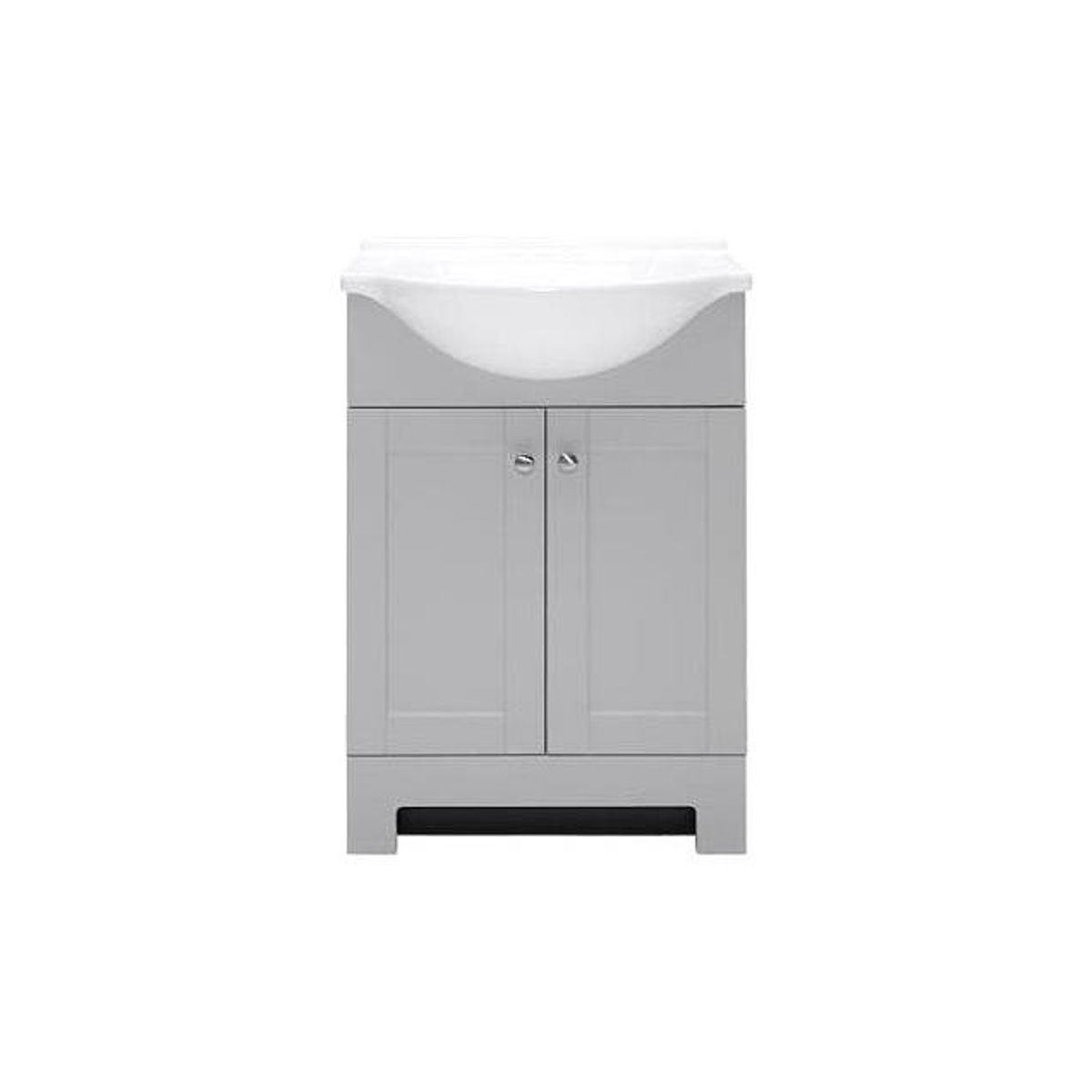 Royal Cabinets Euro Fashion Grey Single Sink Bathroom Vanity