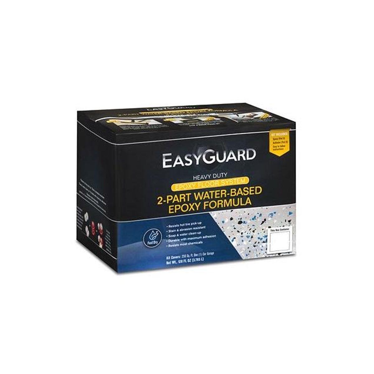 EasyGuard Garage Floor Epoxy Paint Coating Kit, Semi-Gloss, Gray, 1 Gal. EasyGuard Garage Floor Epoxy Paint Coating Kit, Semi-Gloss, Gray, 1 Gal.
