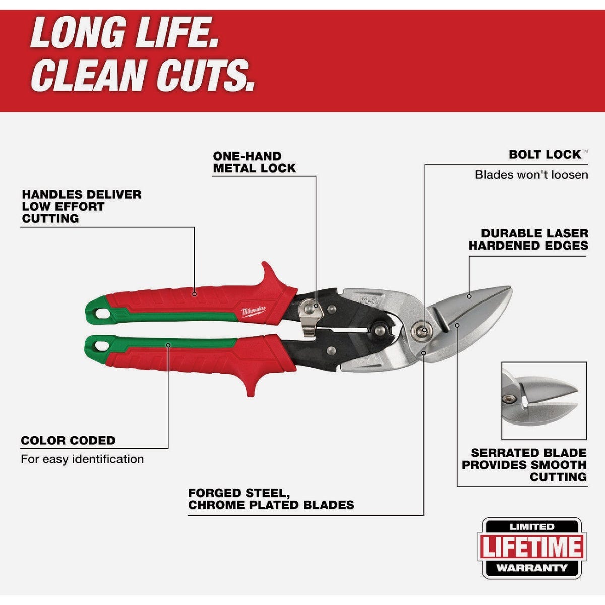 Milwaukee Offset Aviation Snip Set (2-Piece) - photo 4