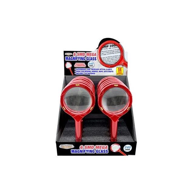 Shawshank Ledz 6 SMD Mega Magnifying Glass with LED Light Shawshank Ledz 6 SMD Mega Magnifying Glass with LED Light