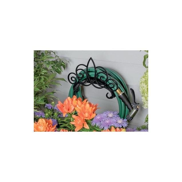 Suncast Metal Scroll Hose Hanger Holds 150 Ft.