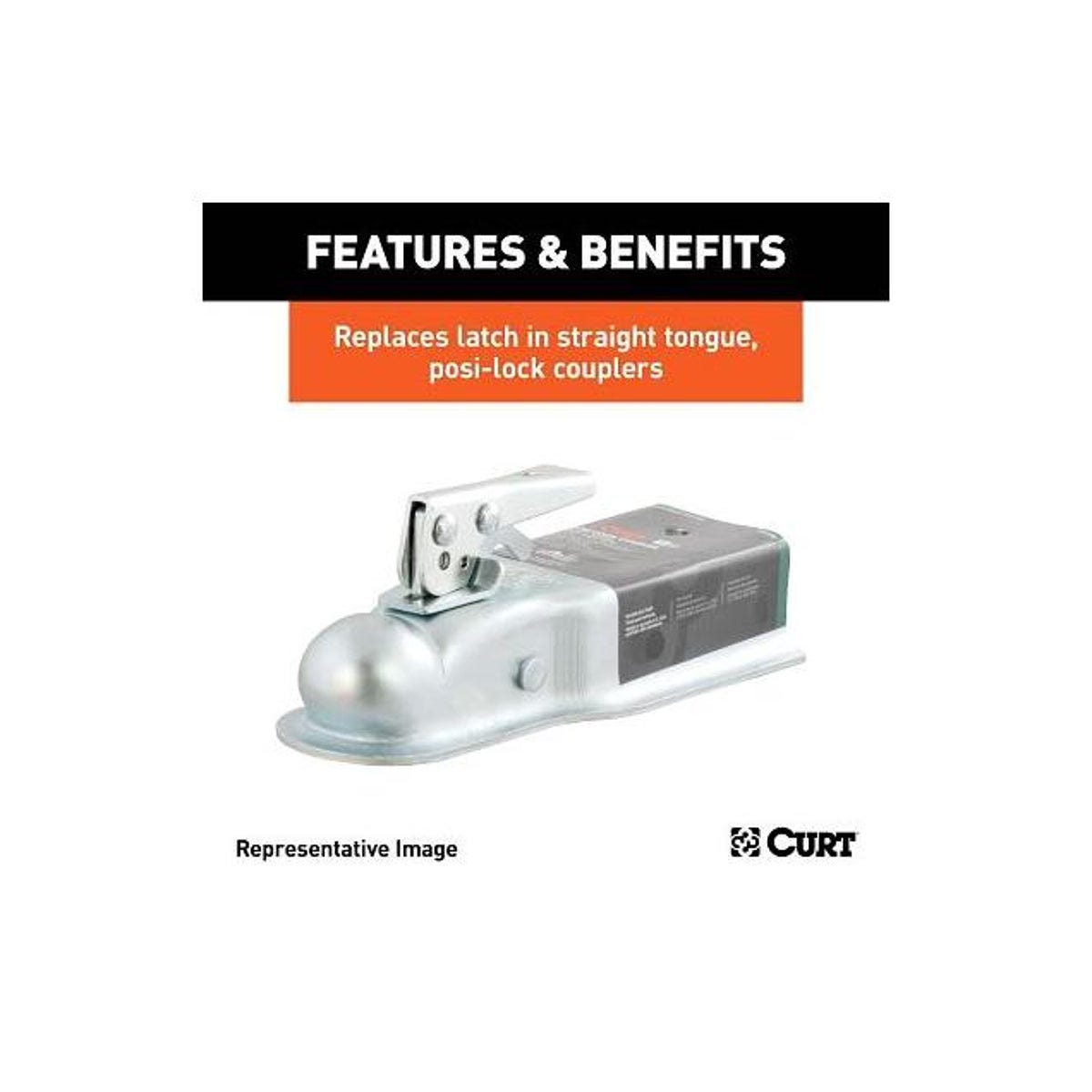 Curt 2 In. Posi-Lock Straight-Tongue Trailer Coupler Replacement Latch - photo 4 Curt 2 In. Posi-Lock Straight-Tongue Trailer Coupler Replacement Latch - photo 4