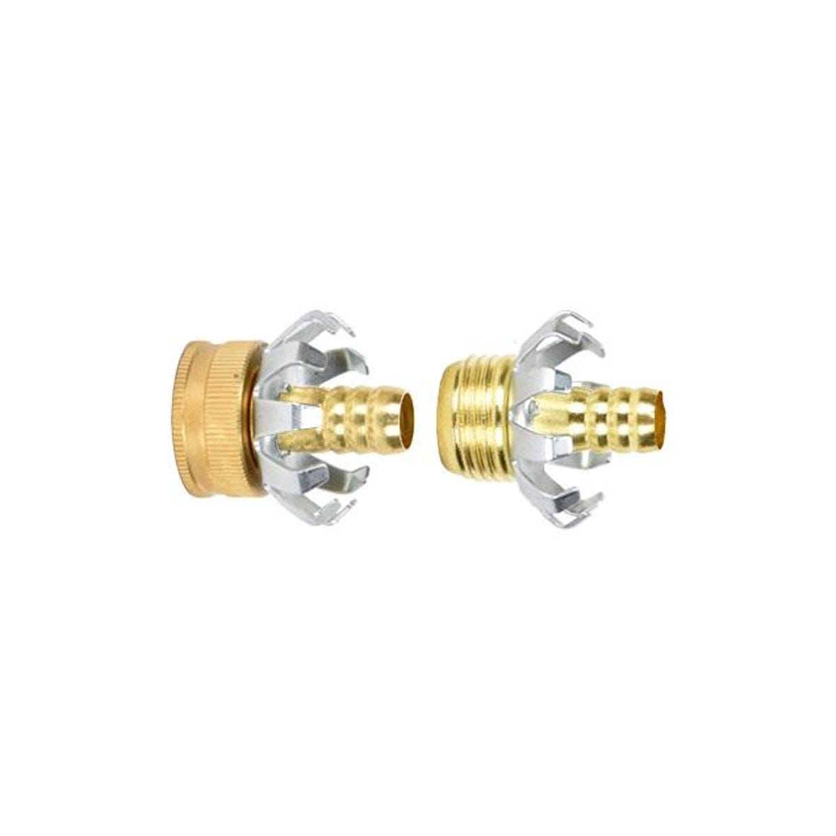Green Thumb 1/2 In. Brass Clincher Hose Repair Set