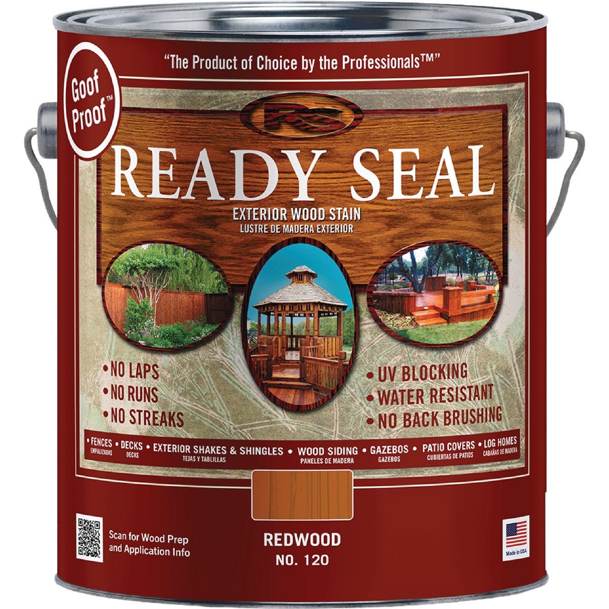 Ready Seal 120 Exterior Wood Stain and Sealer, Redwood, 1 Gal. - photo 2 Ready Seal 120 Exterior Wood Stain and Sealer, Redwood, 1 Gal. - photo 2