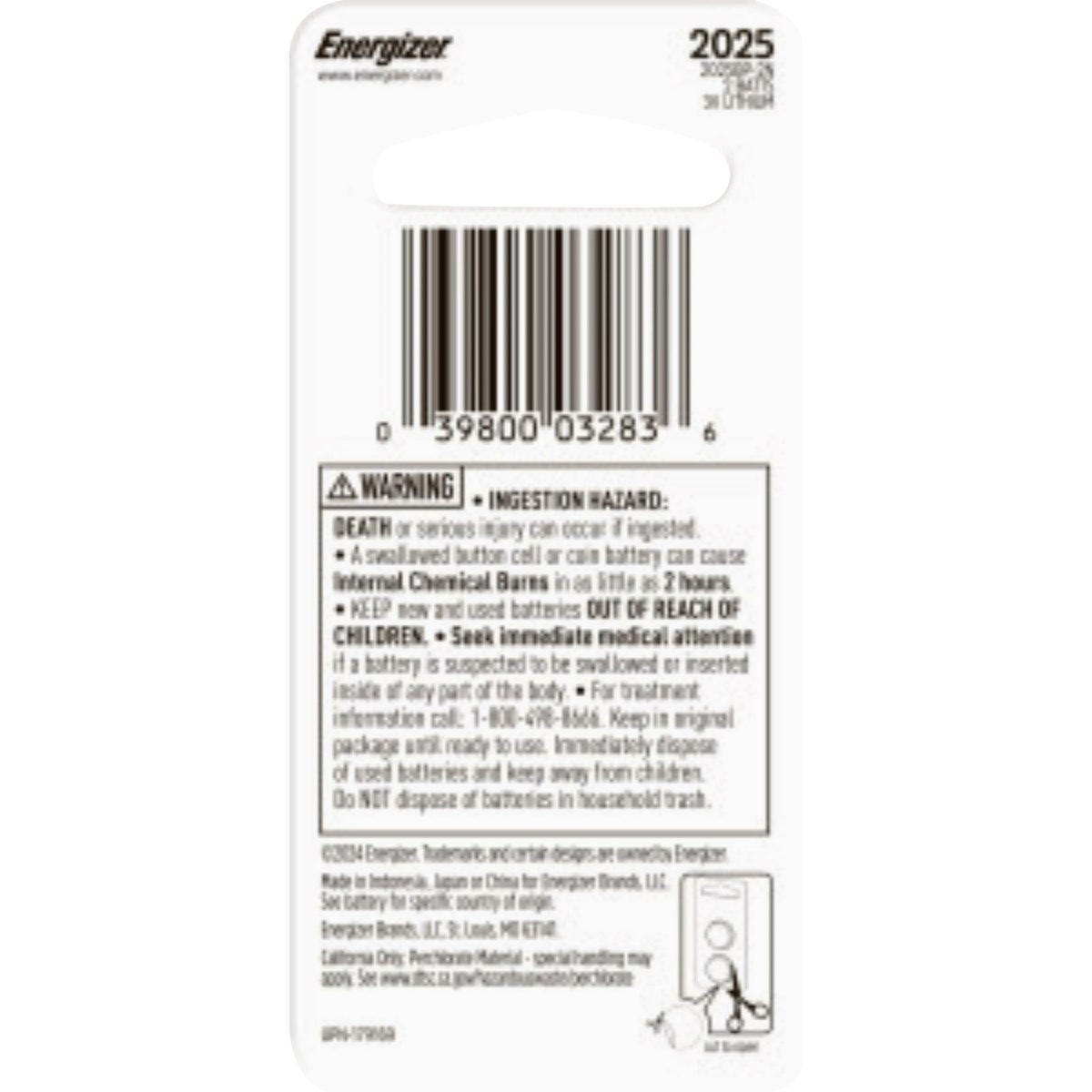Energizer 2025 Lithium Battery (2-Pack) - photo 3