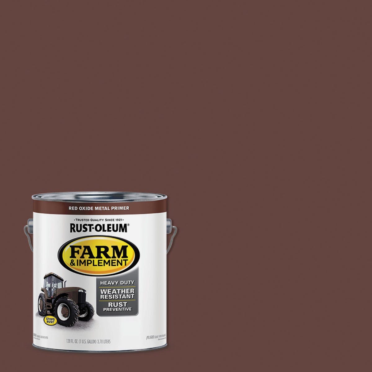 Rust-Oleum 1 Gallon Red Oxide Metal Primer Gloss Farm & Implement Enamel Rust-Oleum 1 Gallon Red Oxide Metal Primer Gloss Farm & Implement Enamel