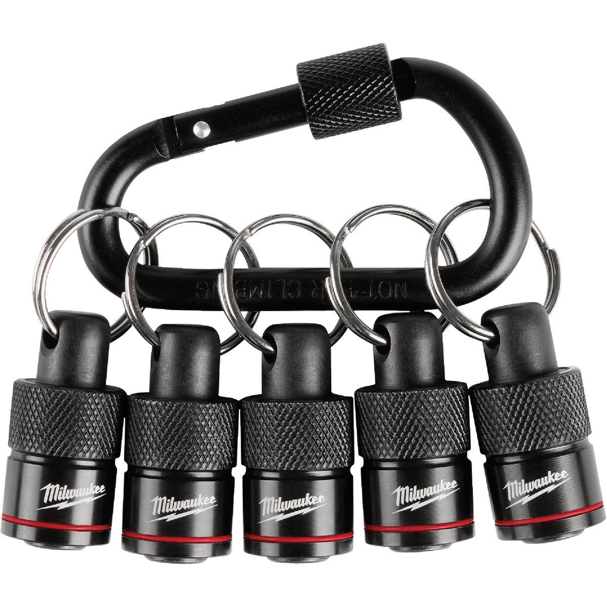 Milwaukee Bit Holder with Carabiner (5-Piece) Milwaukee Bit Holder with Carabiner (5-Piece)