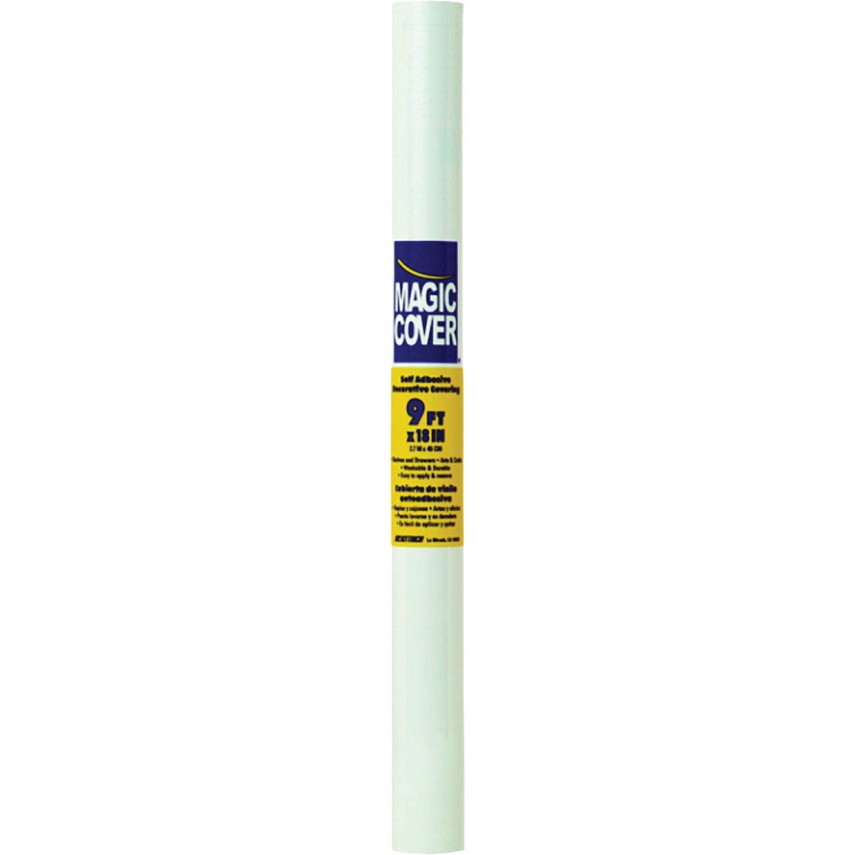 Magic Cover 18 In. x 9 Ft. White Self-Adhesive Shelf Liner Magic Cover 18 In. x 9 Ft. White Self-Adhesive Shelf Liner