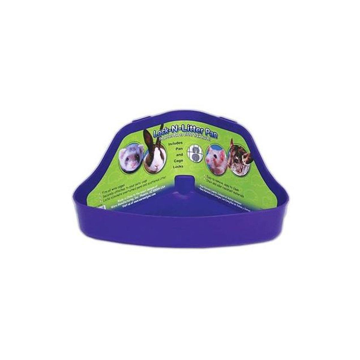 Ware Lock-N-Litter Feeding Pan, Attaches to Wire Cage, Small Pets