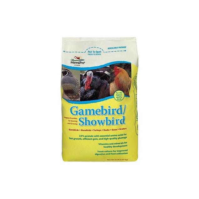 Manna Pro 5 Lb. Gamebird & Showbird Feed Manna Pro 5 Lb. Gamebird & Showbird Feed