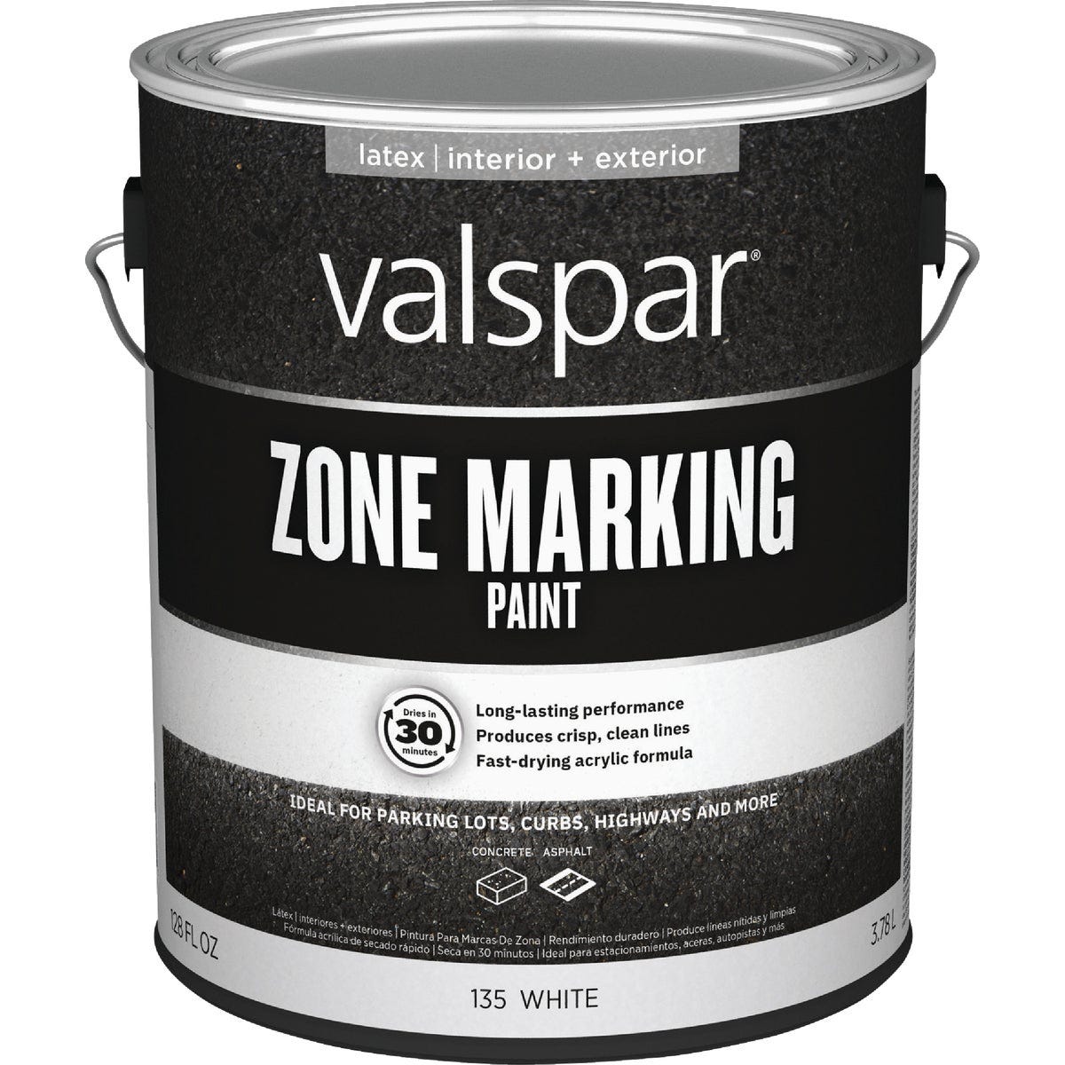 Valspar 1 Gal. White Latex Traffic & Zone Marking Paint - photo 2 Valspar 1 Gal. White Latex Traffic & Zone Marking Paint - photo 2