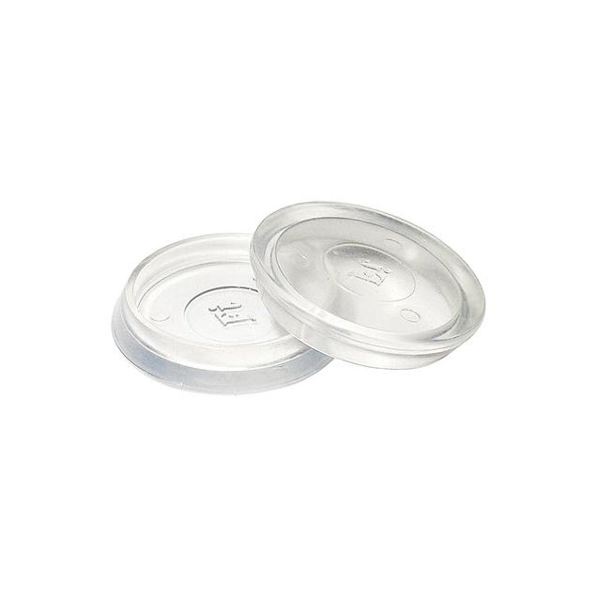 TruGuard 1-7/8 In. ID Clear Plastic Round Furniture Cups (4-Pack)