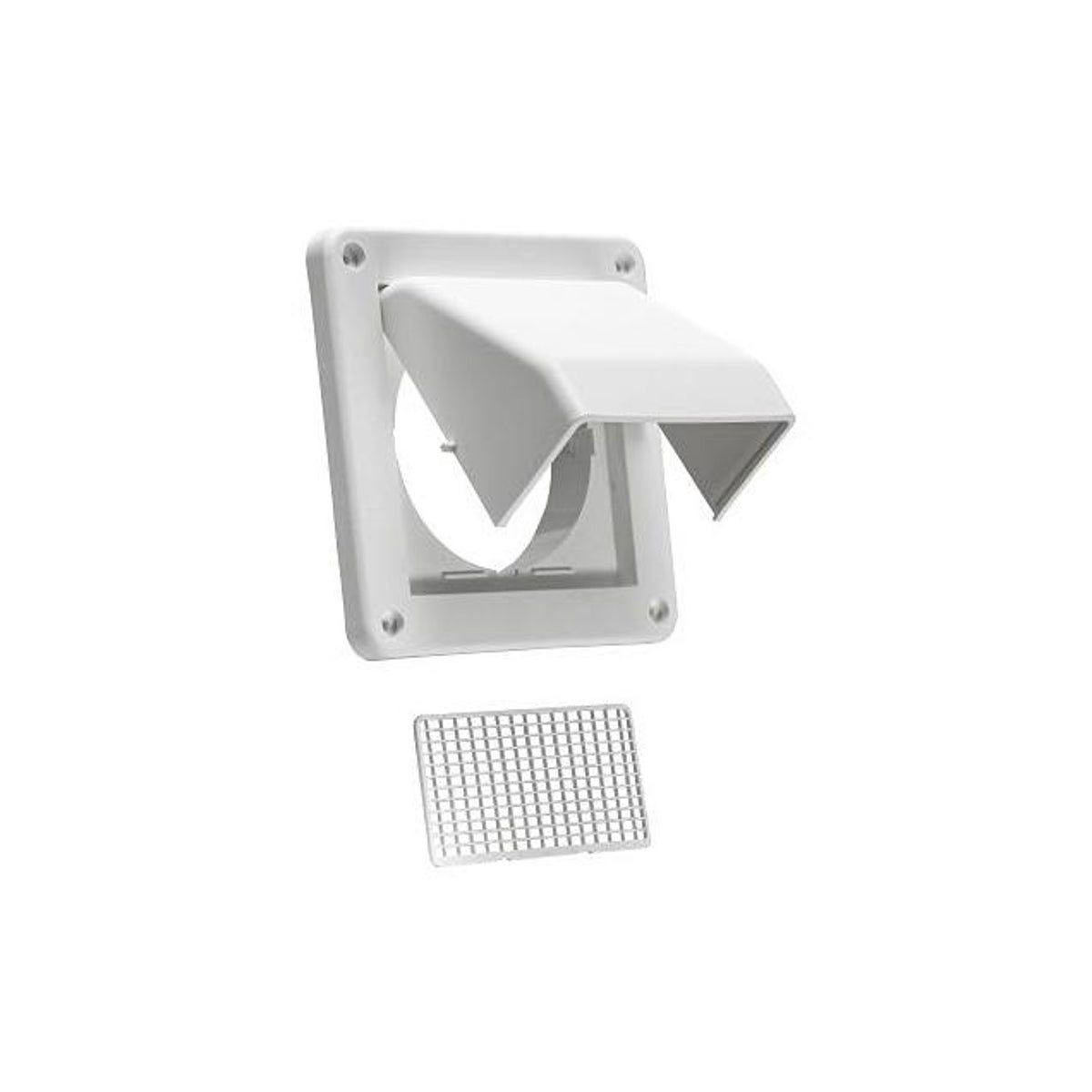 Lambro 4 In. White Plastic Fresh Air Intake Vent - photo 3