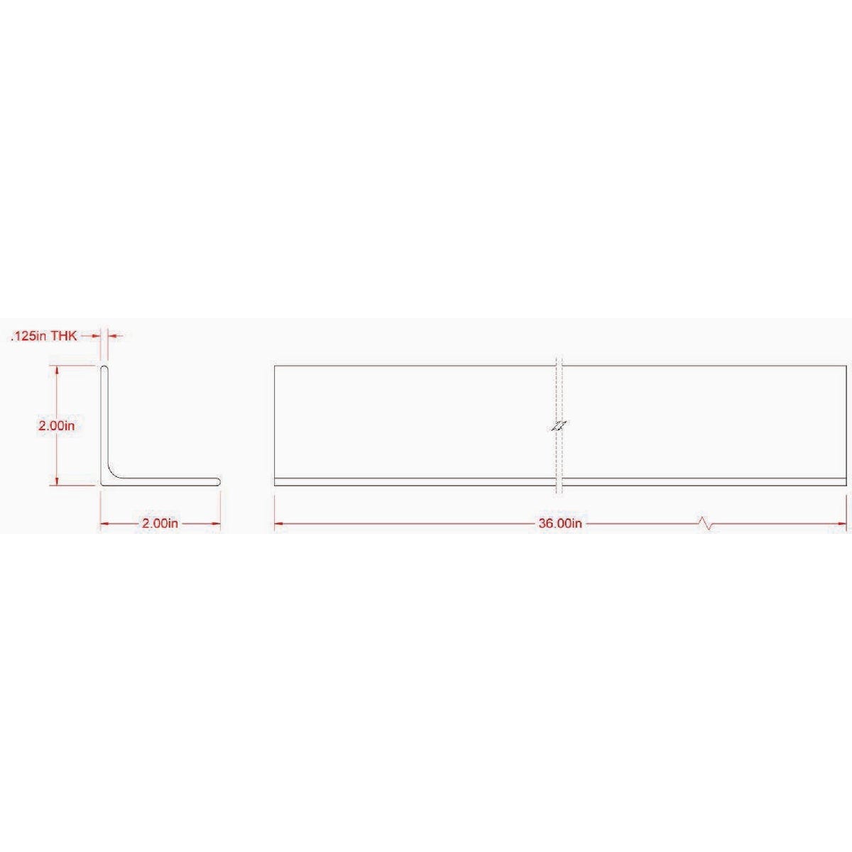 Hillman SteelWorks 1/8 In. x 2 In. x 3 Ft. Weldable Hot-Rolled Steel Angle - photo 2