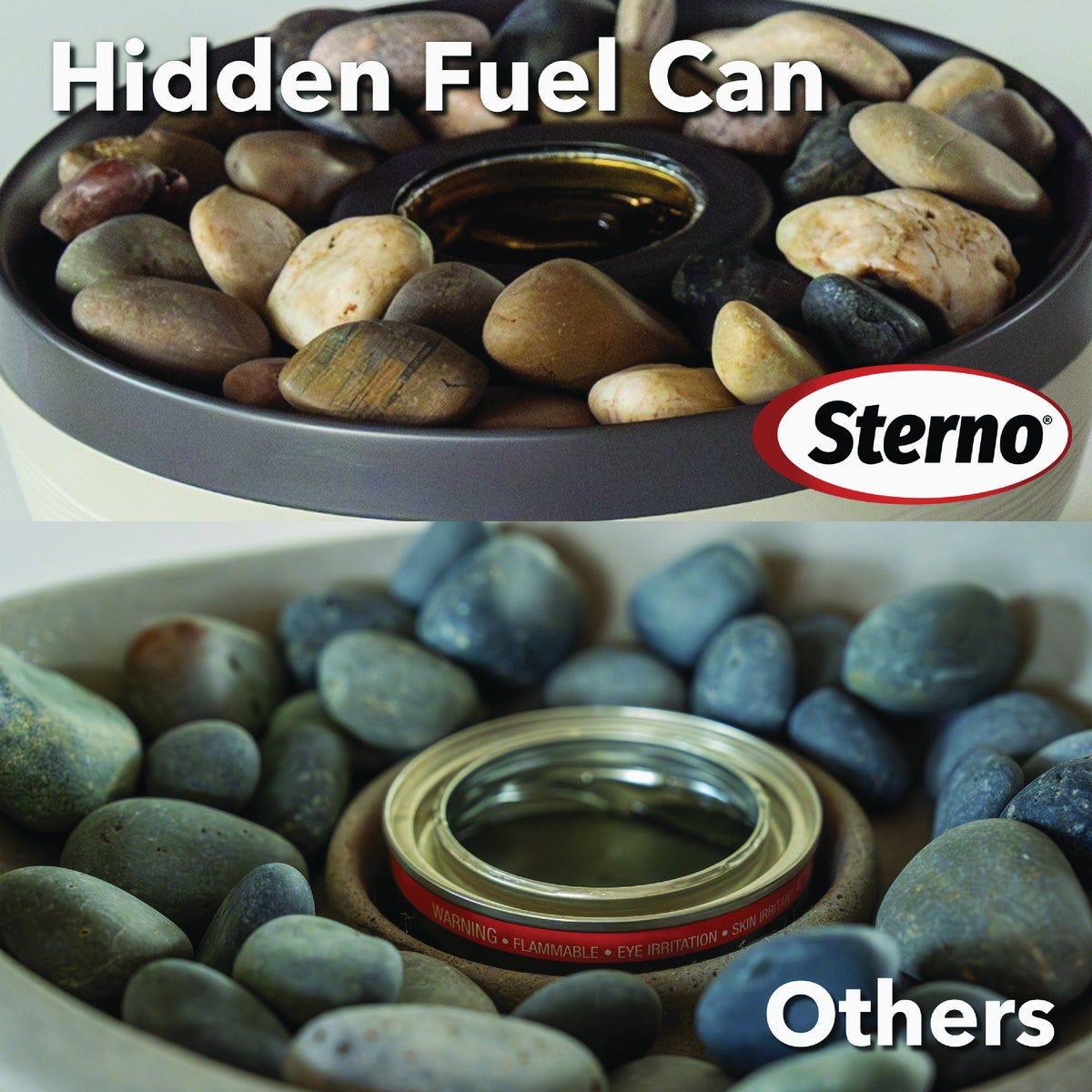 Sterno Medium Cocoa & Sand with Dark Brown Lid Tabletop Fire Pit - photo 3 Sterno Medium Cocoa & Sand with Dark Brown Lid Tabletop Fire Pit - photo 3