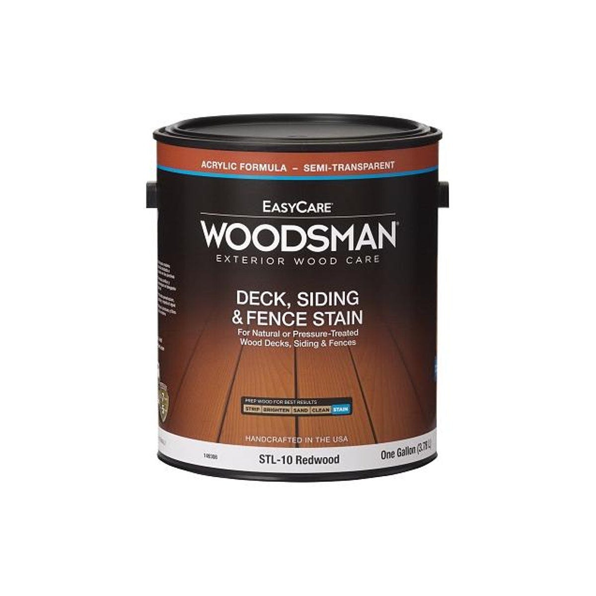 EasyCare Woodsman Semi-Transparent Redwood Acrylic Deck, Siding & Fence Stain, 1 Gal.