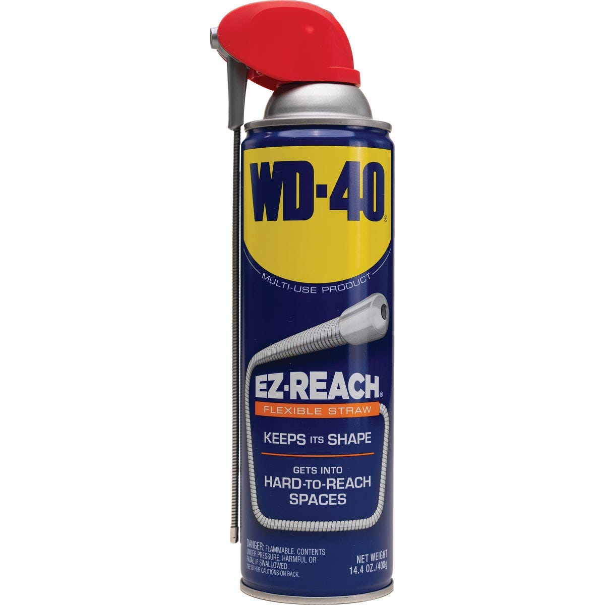 WD-40 14.4 Oz. Aerosol Multi-Purpose Lubricant with EZ Reach 8 In. Metal Straw - photo 2
