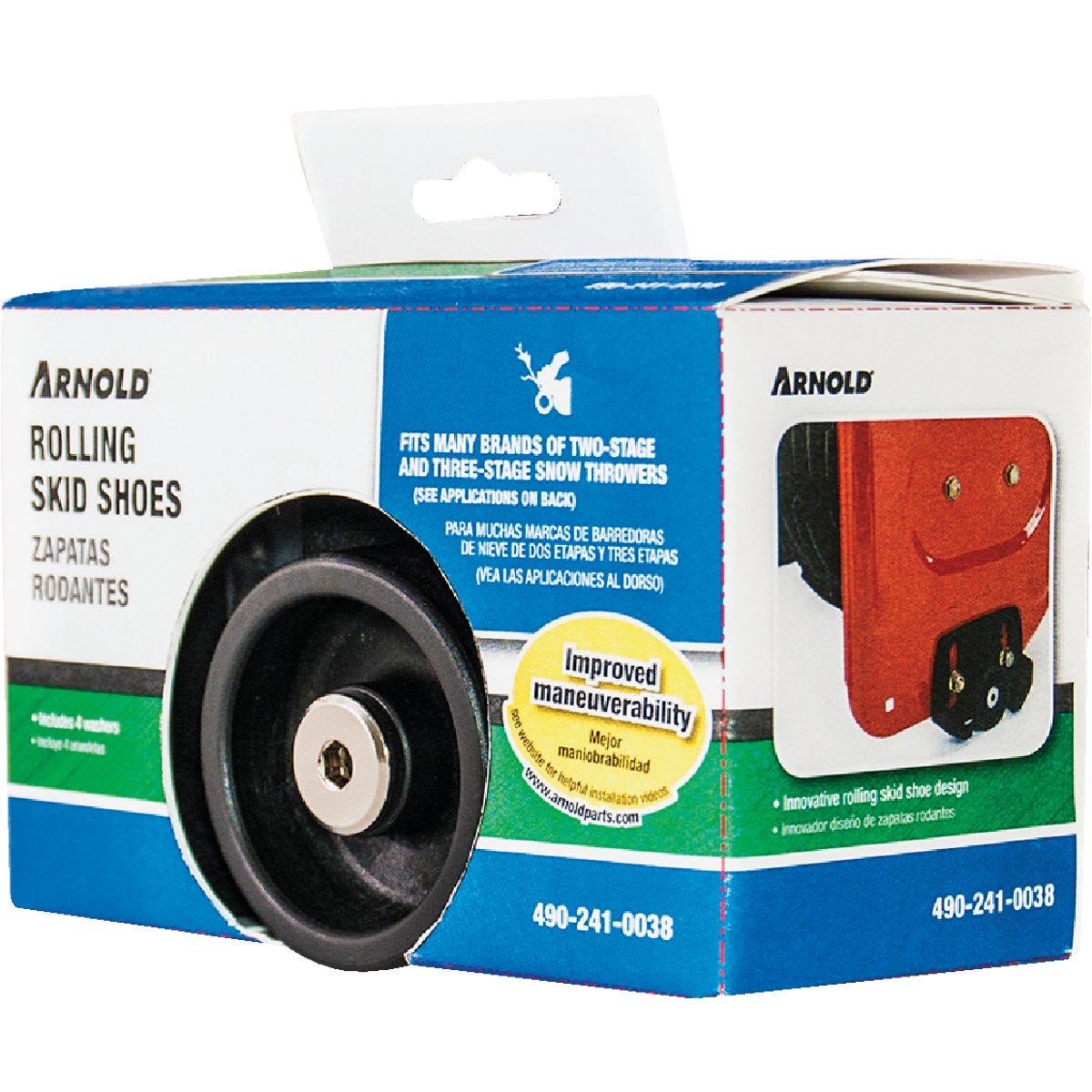 Arnold 2 & 3-Stage Poly Snow Blower Rolling Skid Shoe Arnold 2 & 3-Stage Poly Snow Blower Rolling Skid Shoe
