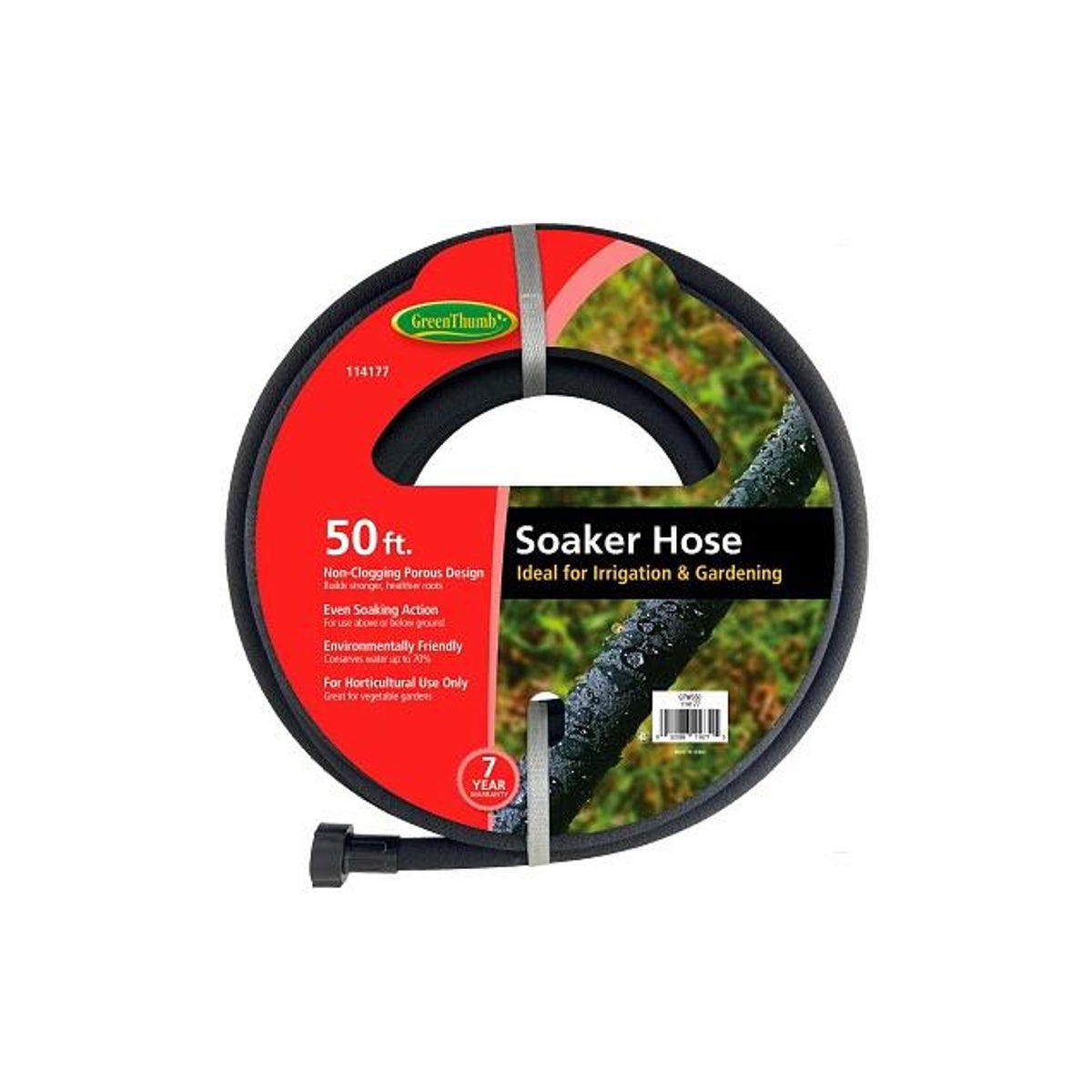Green Thumb 50 Ft. Rubber Soaker Hose