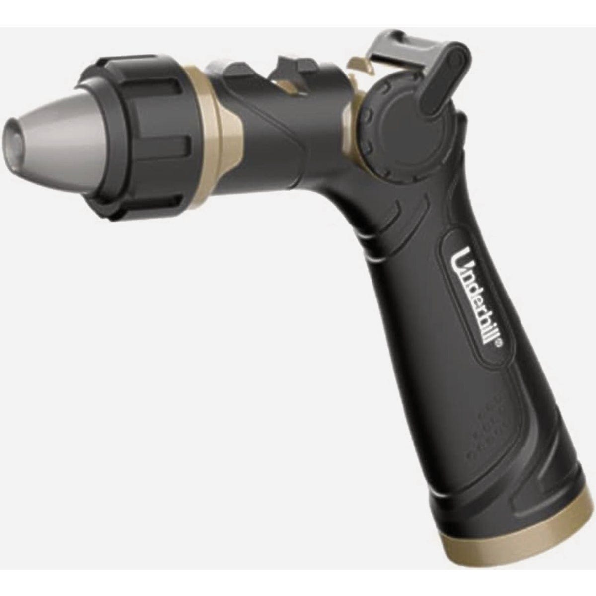 Underhill Prospray Gold Series Garden Water Hose Gun Nozzle Sprayer Head- Underhill Prospray Gold Series Garden Water Hose Gun Nozzle Sprayer Head-
