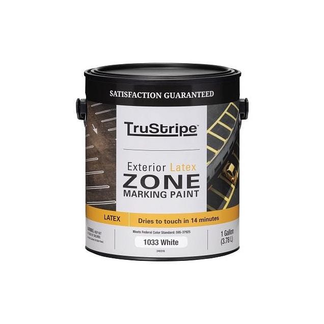 Painter's Select Specialty White Flat Latex Zone Marking Paint, 1 Gal. Painter's Select Specialty White Flat Latex Zone Marking Paint, 1 Gal.
