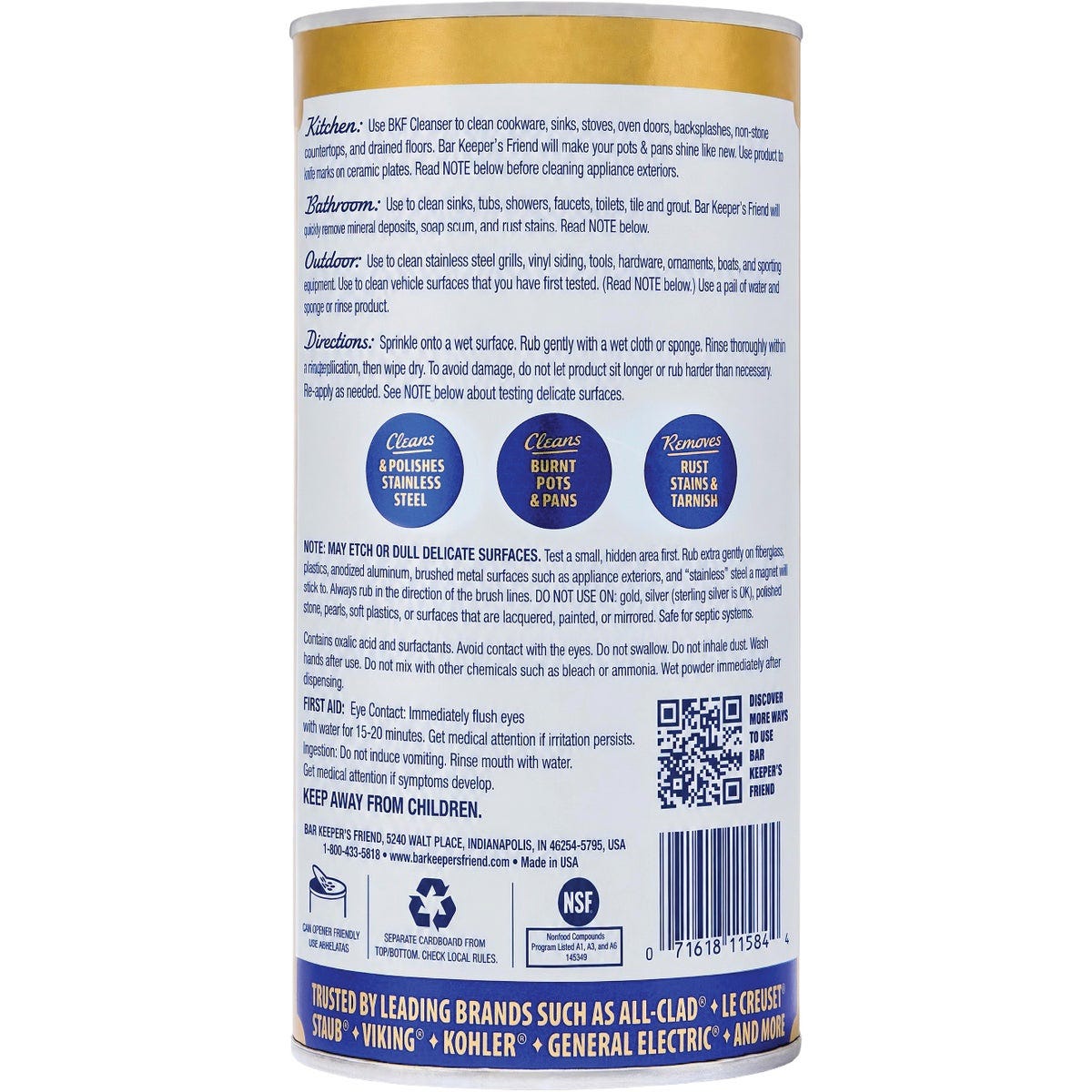 Bar Keepers Friend 15 Oz. Cleanser - photo 2 Bar Keepers Friend 15 Oz. Cleanser - photo 2