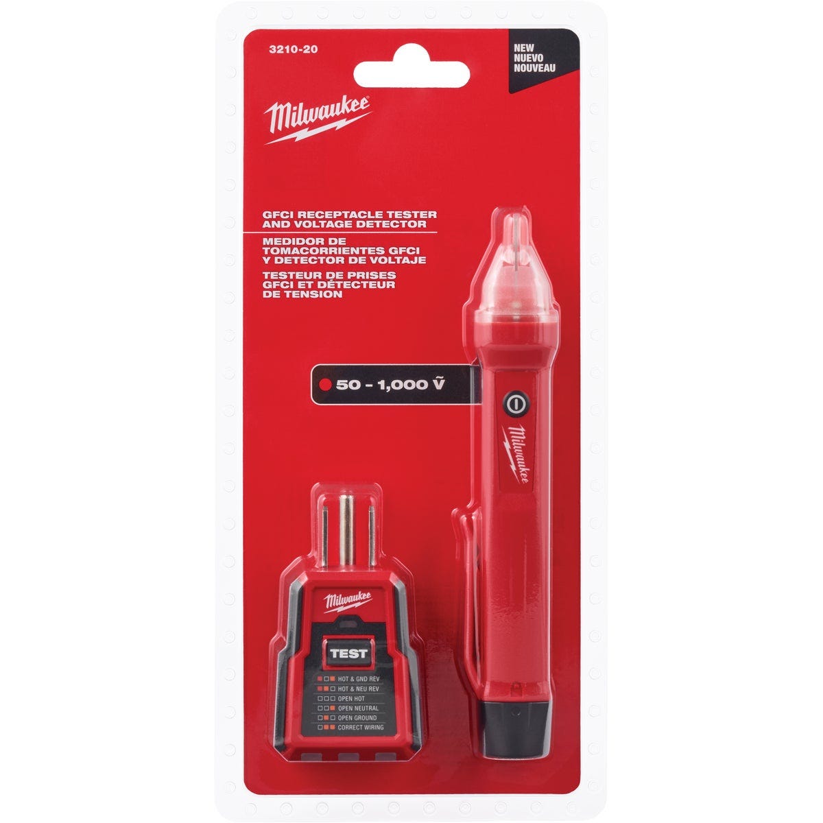 Milwaukee 50 to 1000V GFCI Receptacle Tester & Voltage Detector - photo 2 Milwaukee 50 to 1000V GFCI Receptacle Tester & Voltage Detector - photo 2