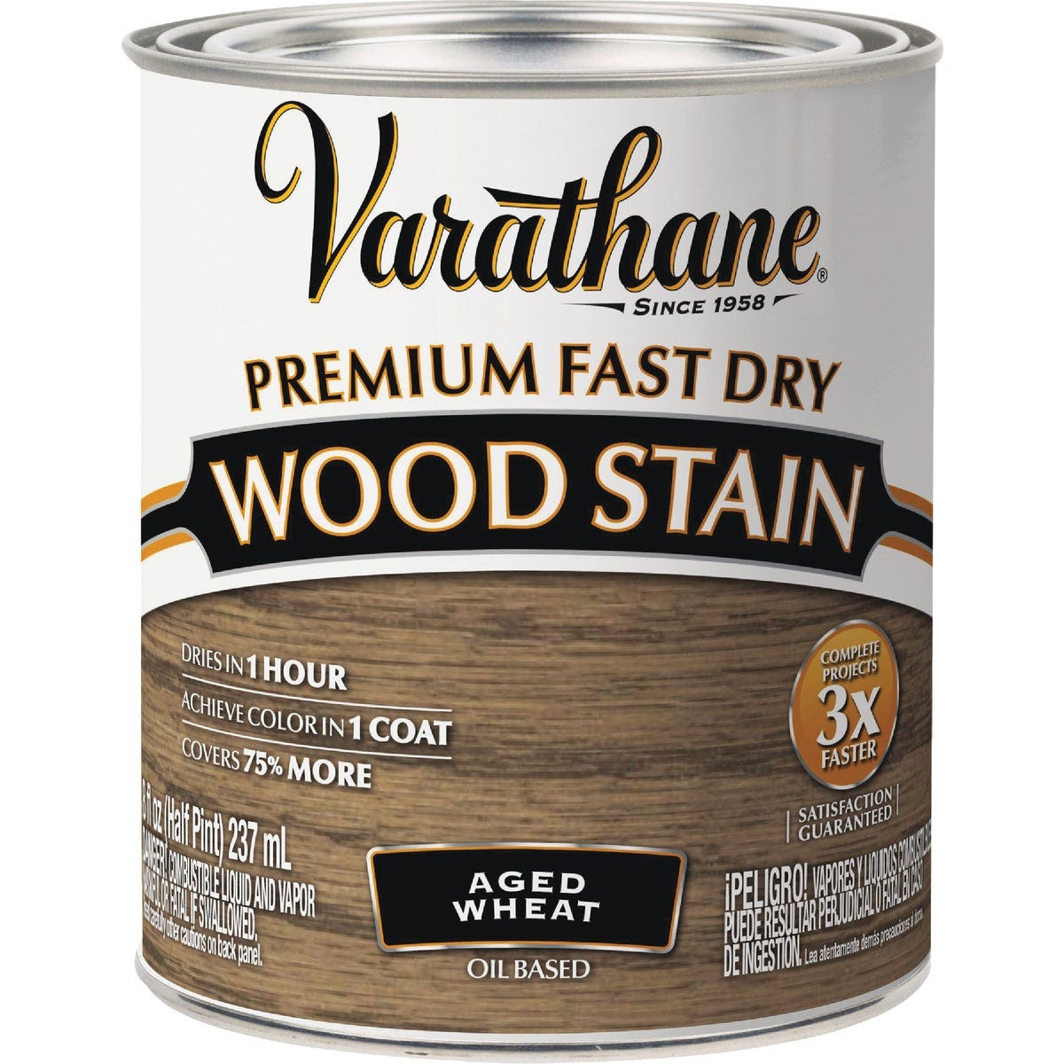 Varathane Fast Dry Aged Wheat Urethane Modified Alkyd Interior Wood Stain, 1/2 Pt. - photo 2 Varathane Fast Dry Aged Wheat Urethane Modified Alkyd Interior Wood Stain, 1/2 Pt. - photo 2