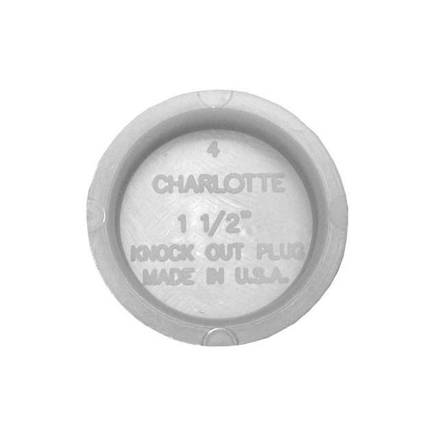 Charlotte Pipe 1-1/2 In. Schedule 40 DWV/PVC Pipe Test Cap Charlotte Pipe 1-1/2 In. Schedule 40 DWV/PVC Pipe Test Cap